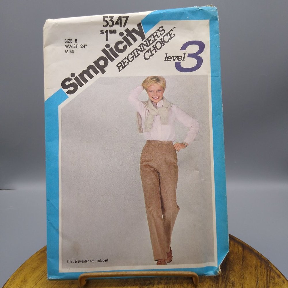 UNCUT Vintage Sewing PATTERN Simplicity 5347, Beginner's Choice Level 3 Women